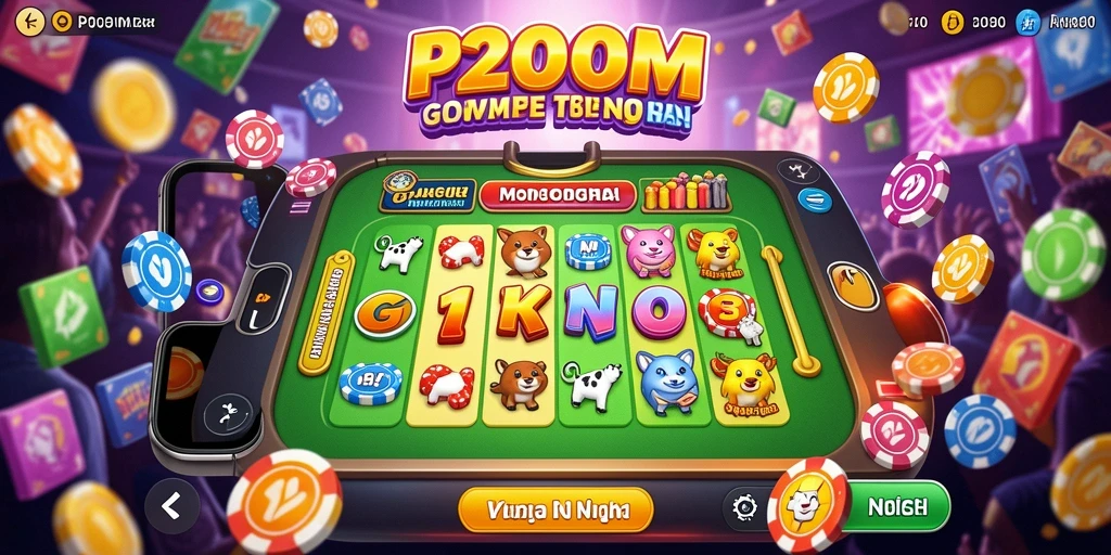 Tampilan gameplay P200M yang menarik saat bermain Bingo.