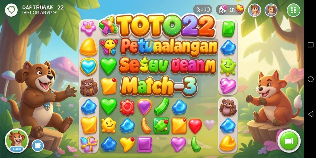 Gameplay seru TOTO22 yang penuh dengan tantangan mencocokkan elemen.